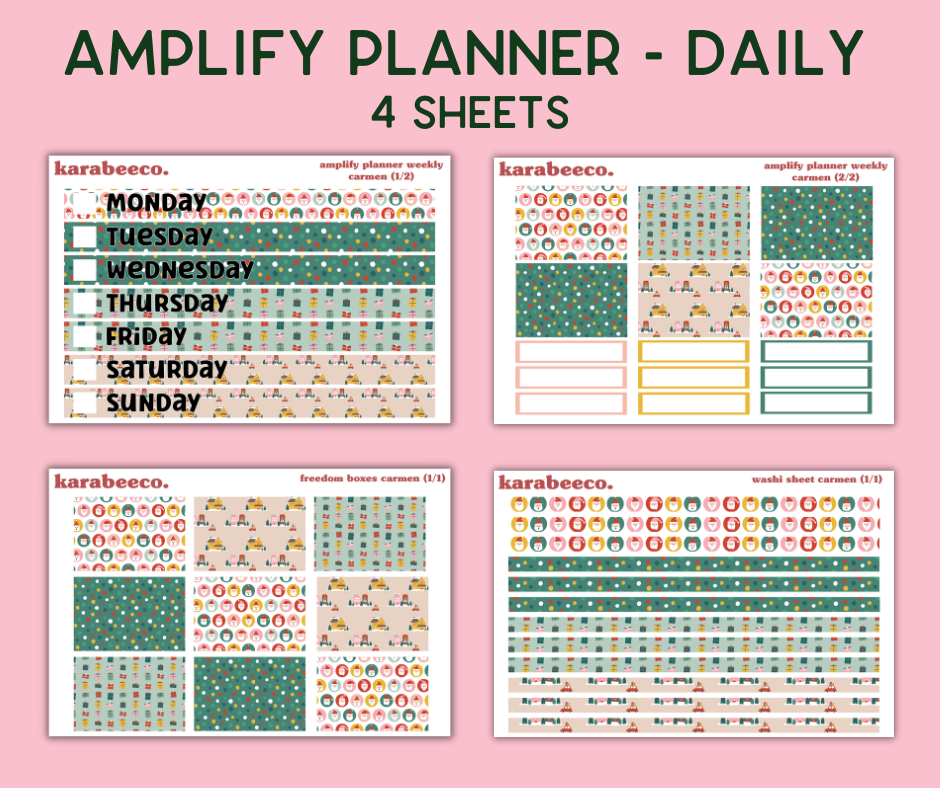 Amplify Planner Stickers | Weekly Kit | Carmen