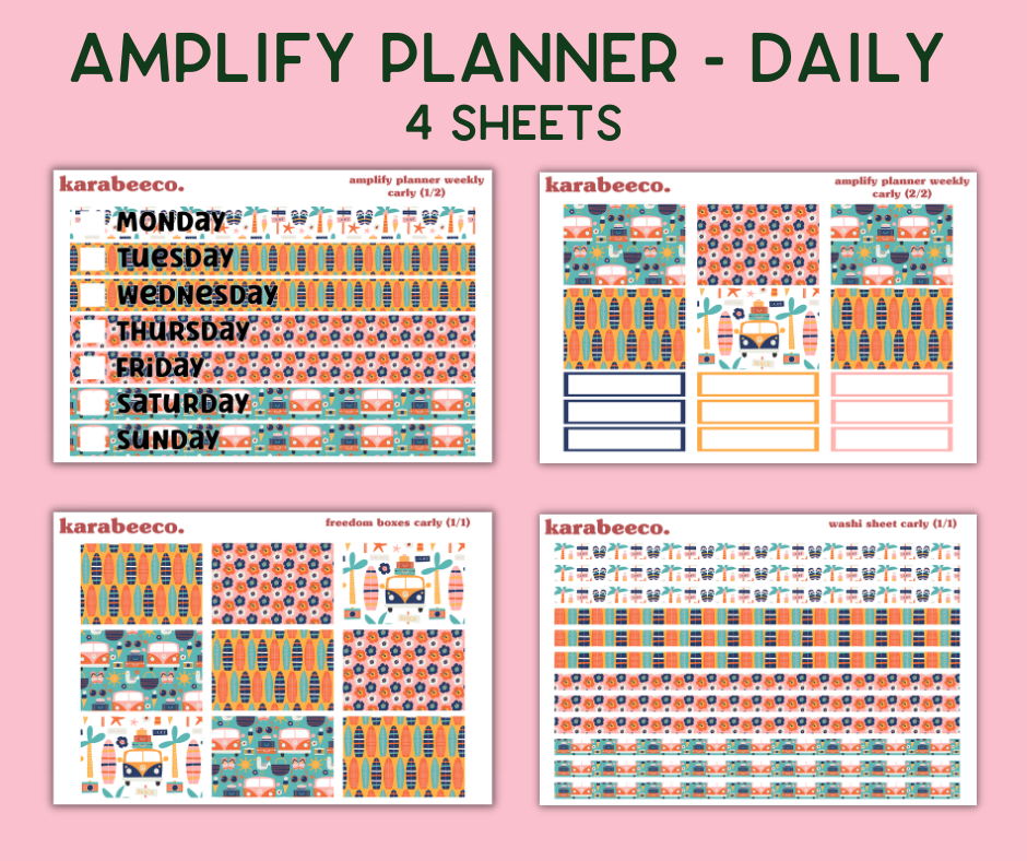 Amplify Planner Stickers | Weekly Kit | Carly