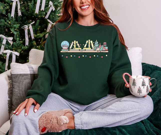 Holiday Pittsburgh Bookshelf Crewneck | Made to Order