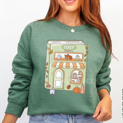 Gildan Crewneck | Cozy Book Store [a001]