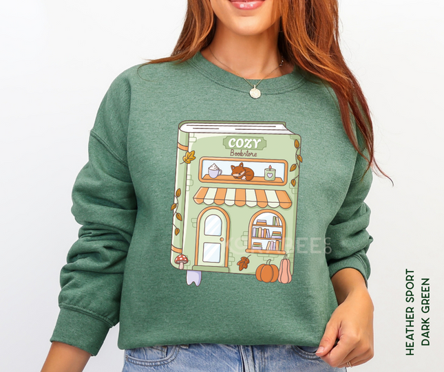Gildan Crewneck | Cozy Book Store [a001]