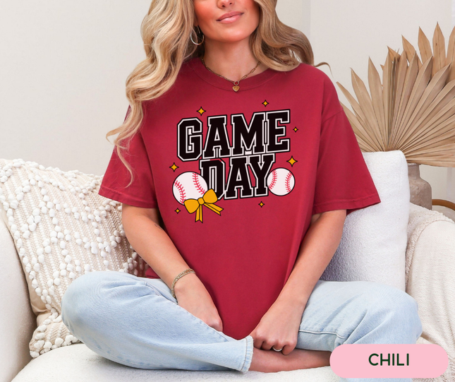 Comfort Colors Tee | Baseball Game Day [s025]