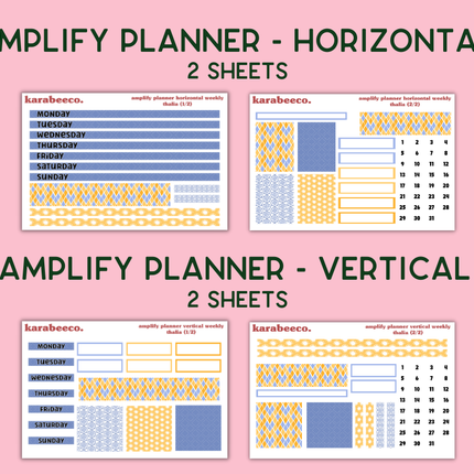Amplify Planner Stickers | Weekly Kit | Thalia