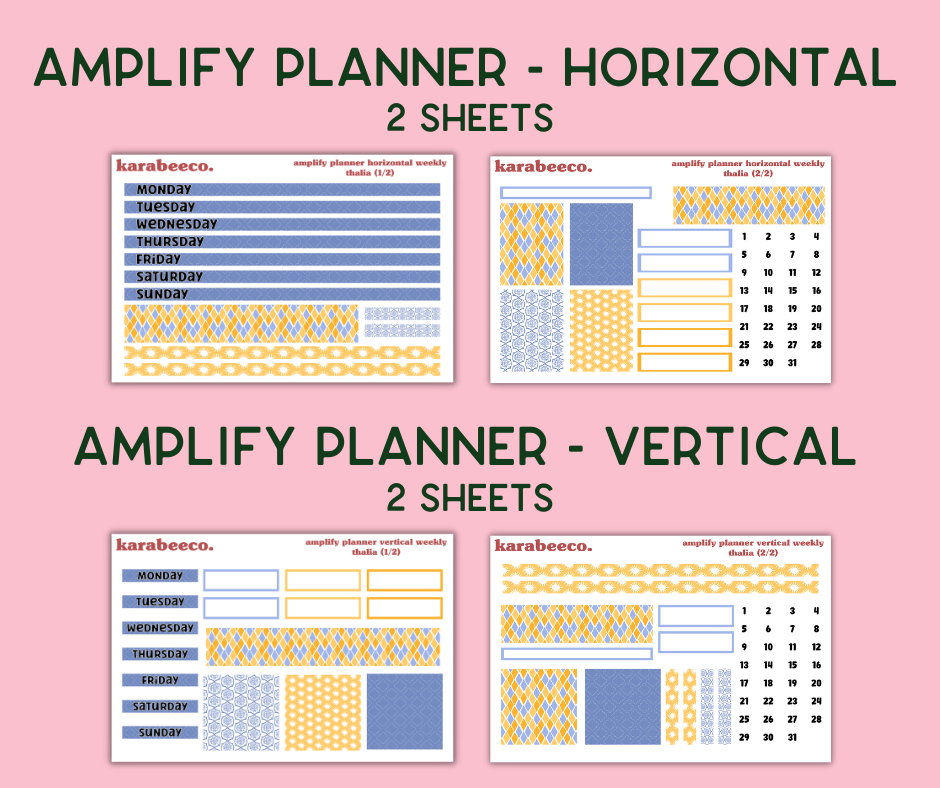 Amplify Planner Stickers | Weekly Kit | Thalia