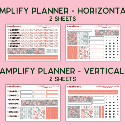 Amplify Planner Stickers | Weekly Kit | Delilah