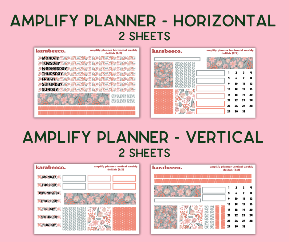 Amplify Planner Stickers | Weekly Kit | Delilah