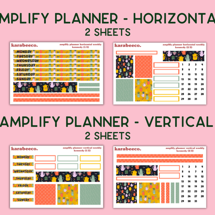Amplify Planner Stickers | Weekly Kit | Kennedy