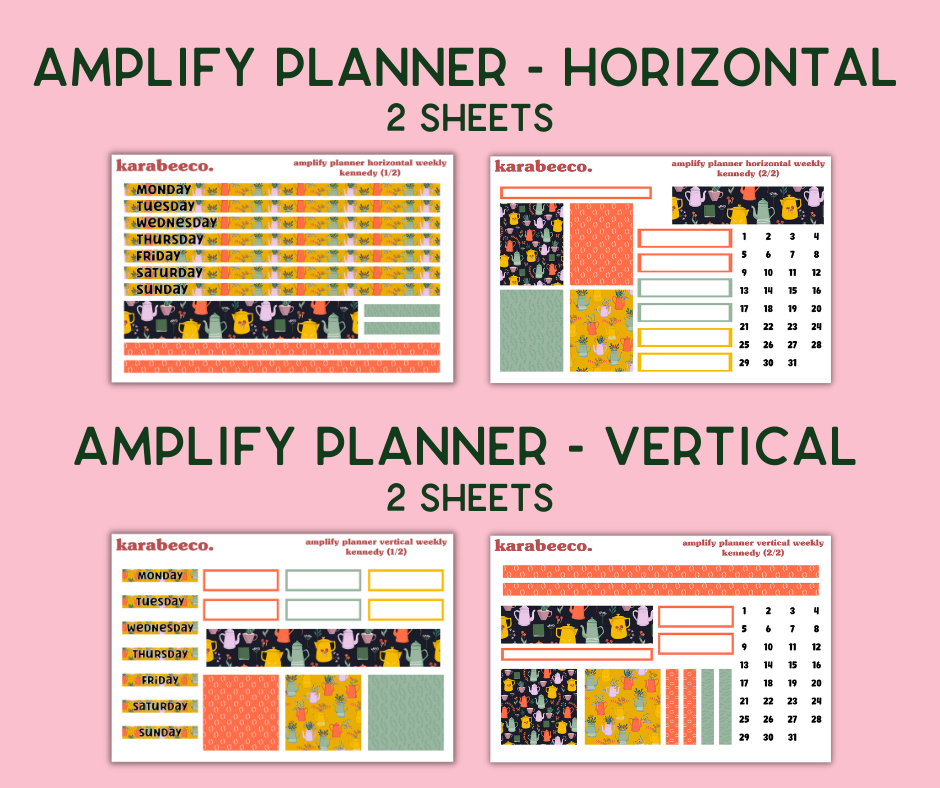 Amplify Planner Stickers | Weekly Kit | Kennedy