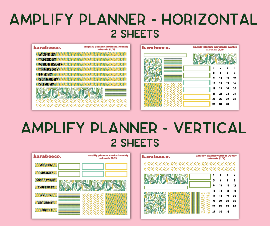 Amplify Planner Stickers | Weekly Kit | Miranda