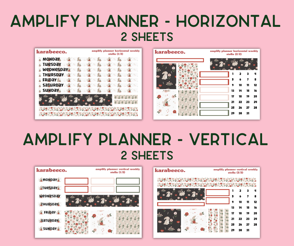 Amplify Planner Stickers | Weekly Kit | Stella