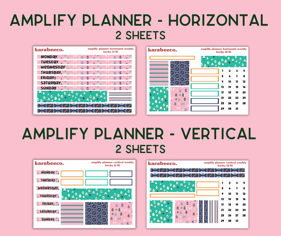 Amplify Planner Stickers | Weekly Kit | Becky