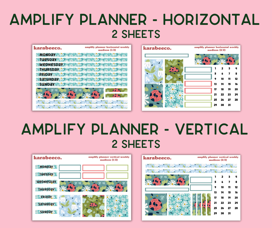 Amplify Planner Stickers | Weekly Kit | Madison