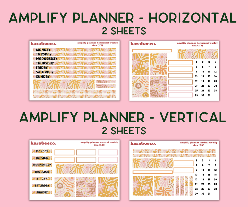 Amplify Planner Stickers | Weekly Kit | Tina