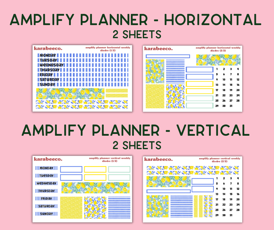 Amplify Planner Stickers | Weekly Kit | Diedre