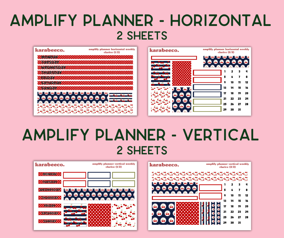 Amplify Planner Stickers | Weekly Kit | Clarice