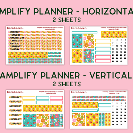 Amplify Planner Stickers | Weekly Kit | Isabella