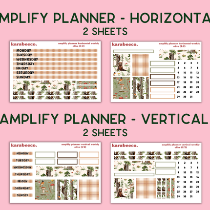 Amplify Planner Stickers | Weekly Kit | Olive