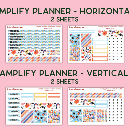 Amplify Planner Stickers | Weekly Kit | Darcy