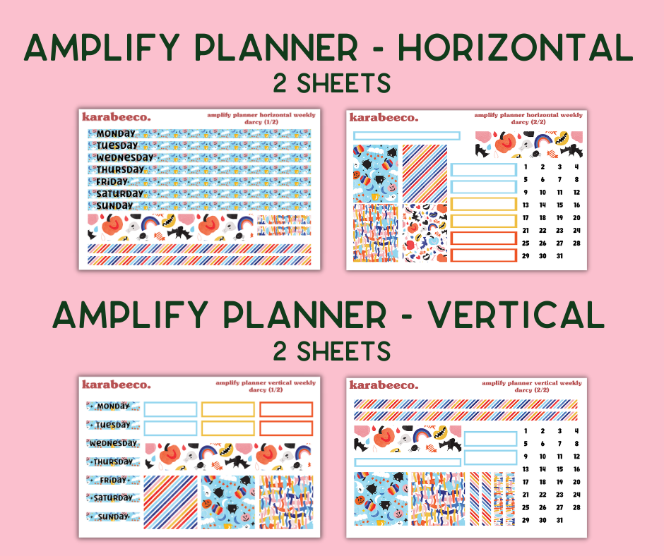 Amplify Planner Stickers | Weekly Kit | Darcy