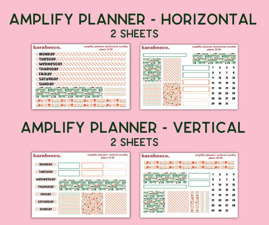 Amplify Planner Stickers | Weekly Kit | Piper