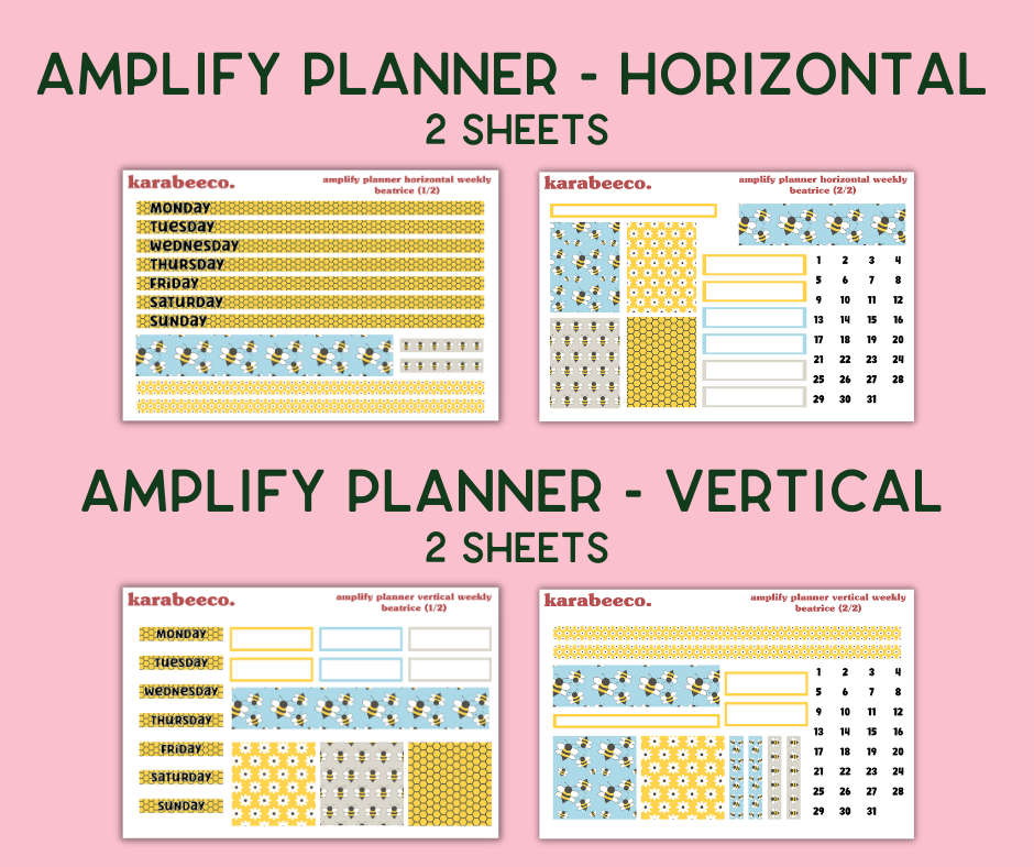 Amplify Planner Stickers | Weekly Kit | Beatrice