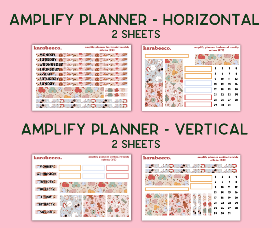 Amplify Planner Stickers | Weekly Kit | Selena