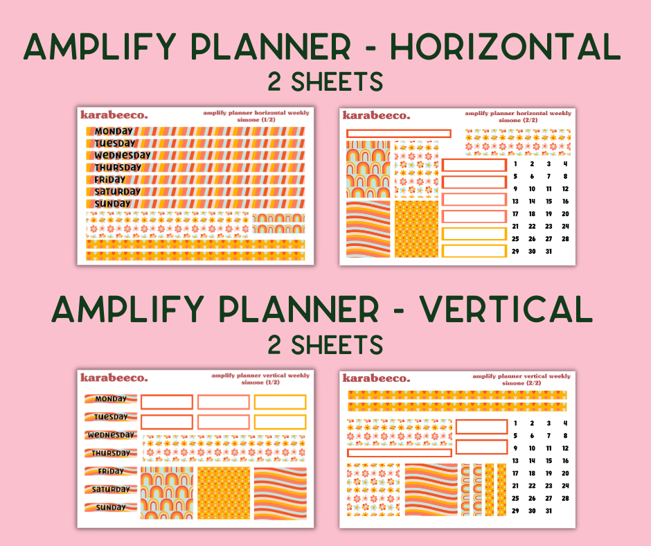 Amplify Planner Stickers | Weekly Kit | Simone