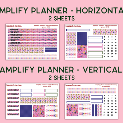 Amplify Planner Stickers | Weekly Kit | Grace