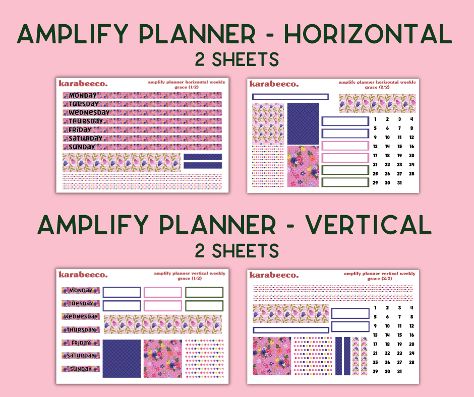 Amplify Planner Stickers | Weekly Kit | Grace