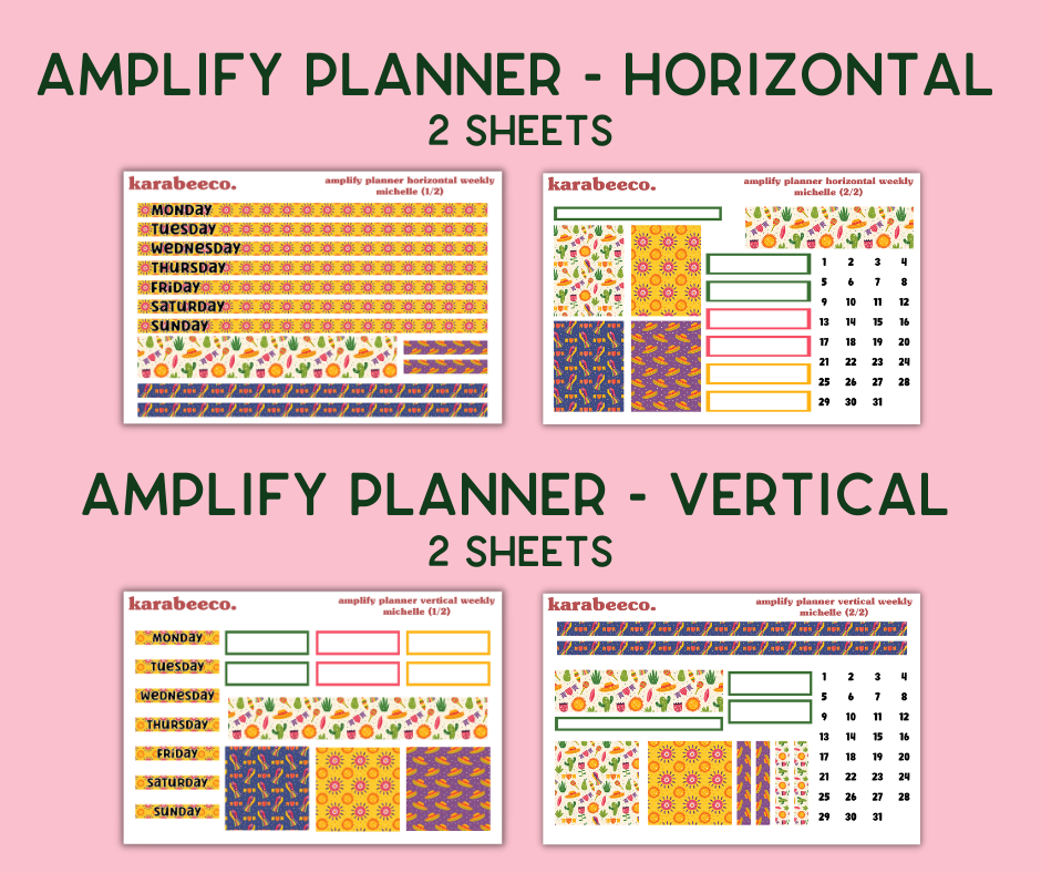 Amplify Planner Stickers | Weekly Kit | Michelle