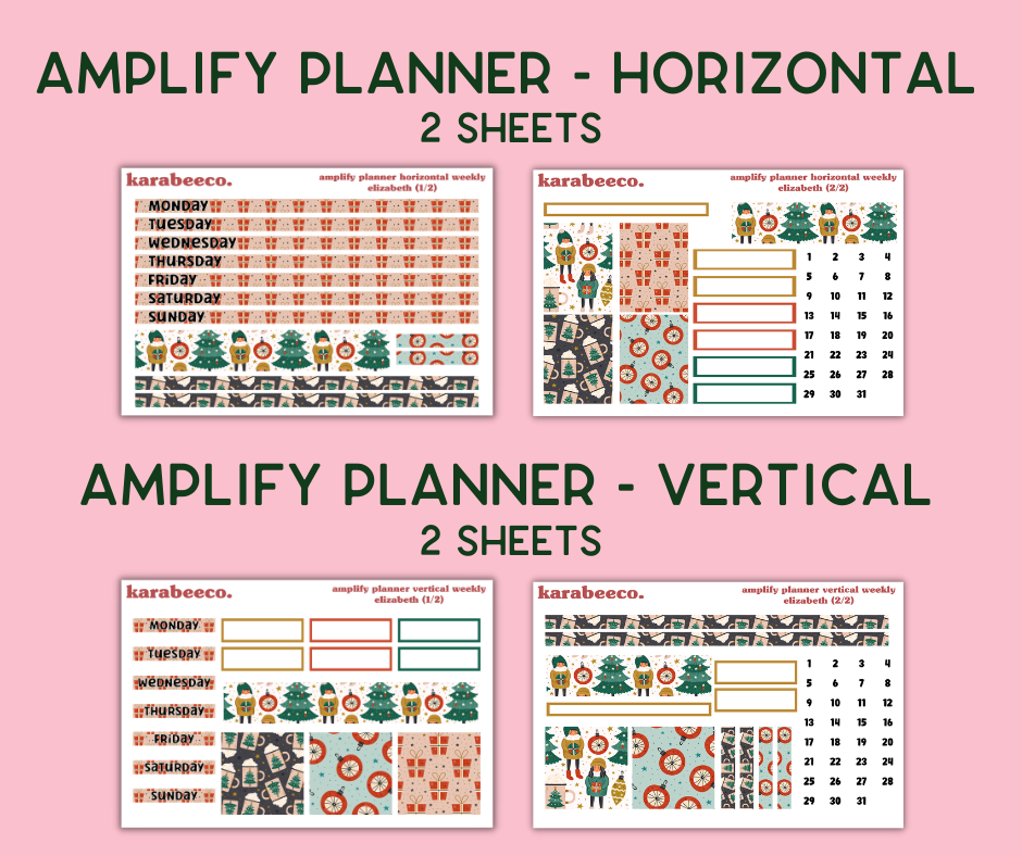 Amplify Planner Stickers | Weekly Kit | Elizabeth