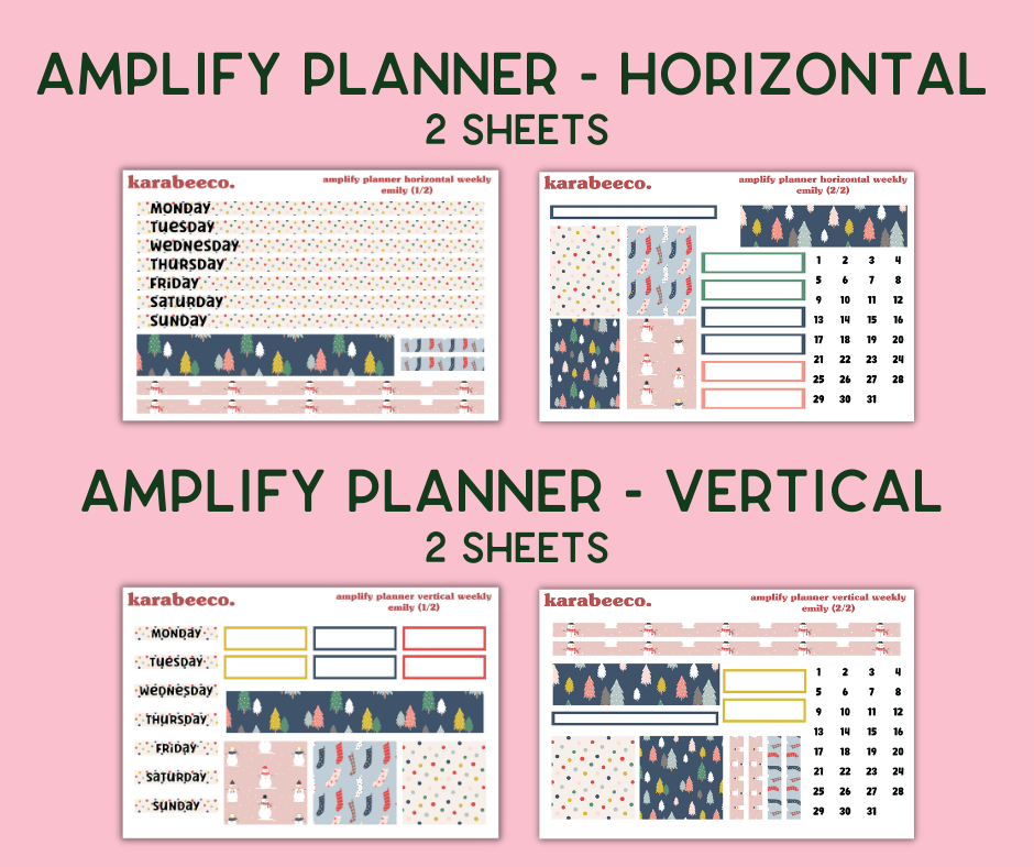 Amplify Planner Stickers | Weekly Kit | Emily