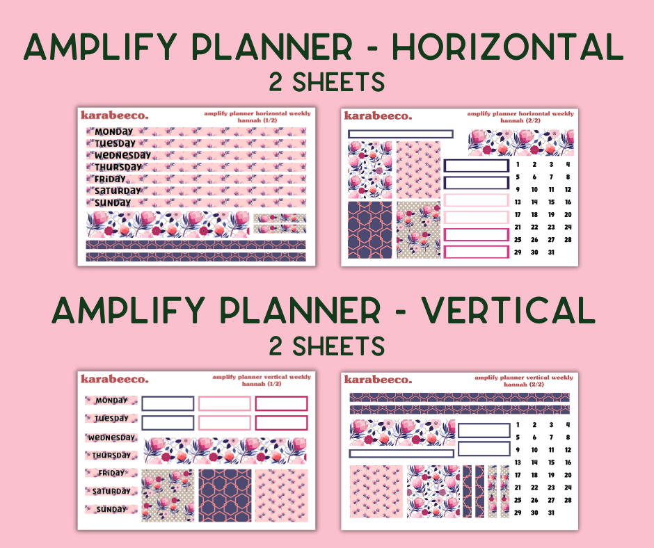 Amplify Planner Stickers | Weekly Kit | Hannah