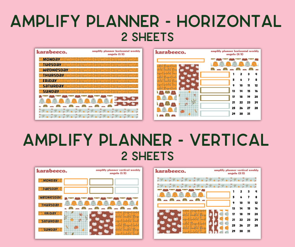 Amplify Planner Stickers | Weekly Kit | Angela