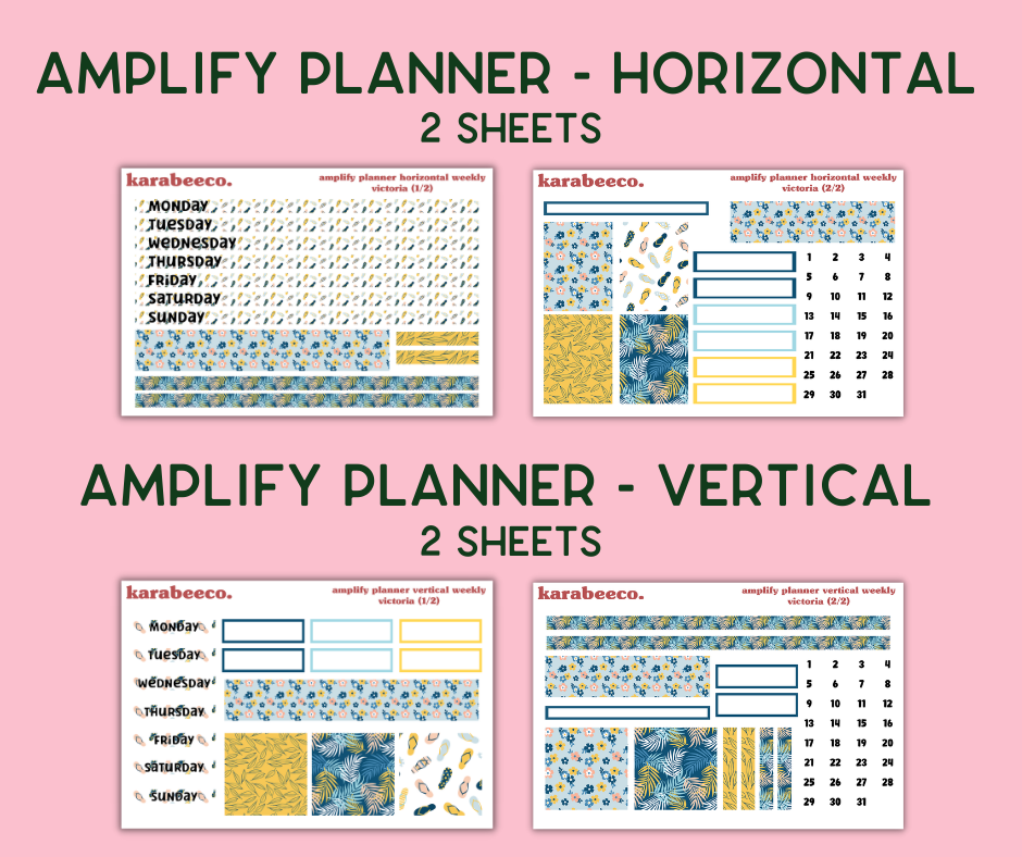 Amplify Planner Stickers | Weekly Kit | Victoria