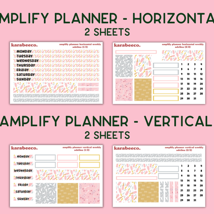 Amplify Planner Stickers | Weekly Kit | Adelina