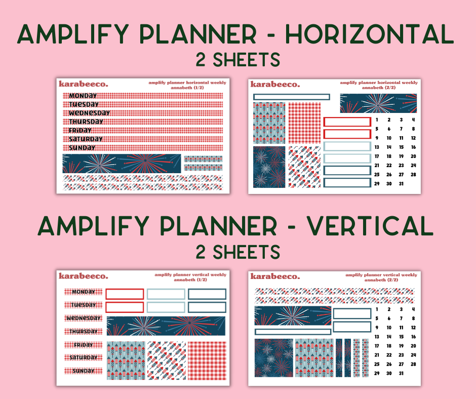 Amplify Planner Stickers | Weekly Kit | Annabeth