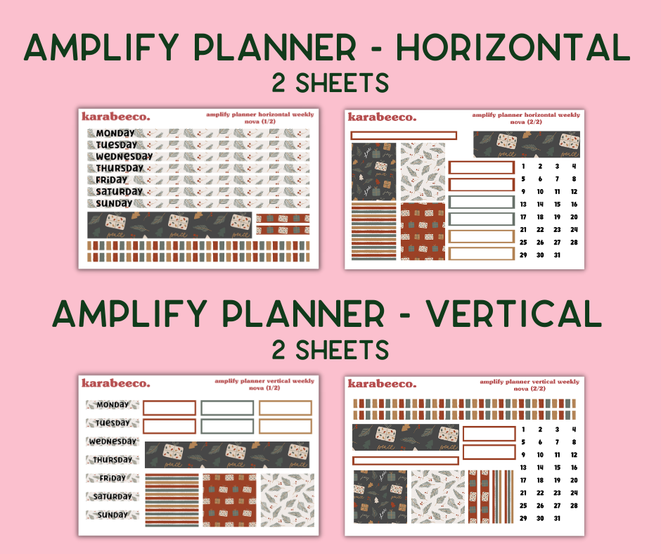 Amplify Planner Stickers | Weekly Kit | Nova