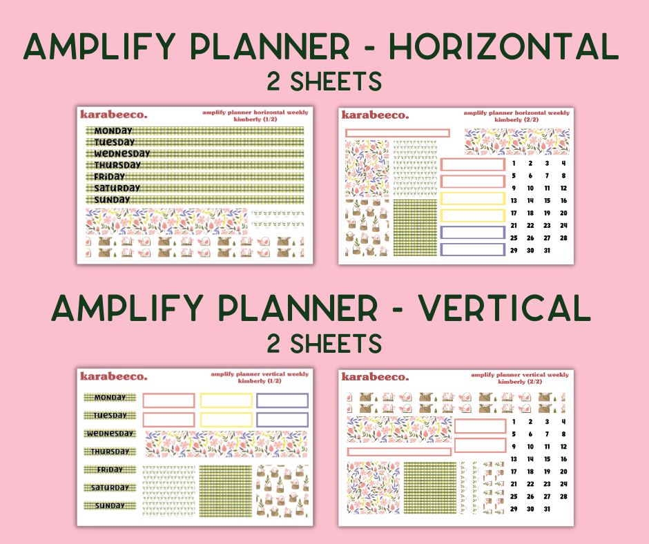 Amplify Planner Stickers | Weekly Kit | Kimberly