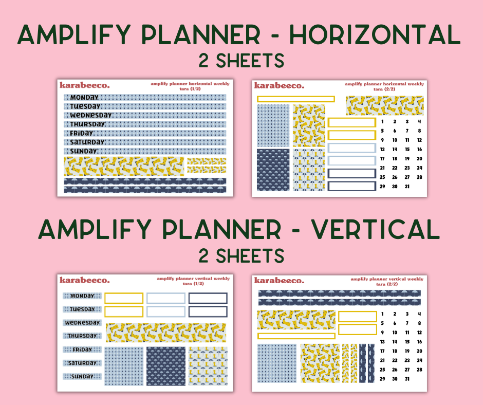 Amplify Planner Stickers | Weekly Kit | Tara