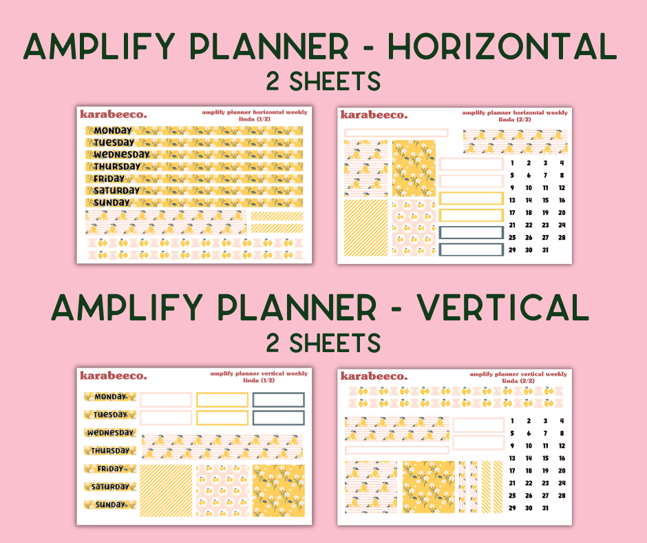 Amplify Planner Stickers | Weekly Kit | Linda