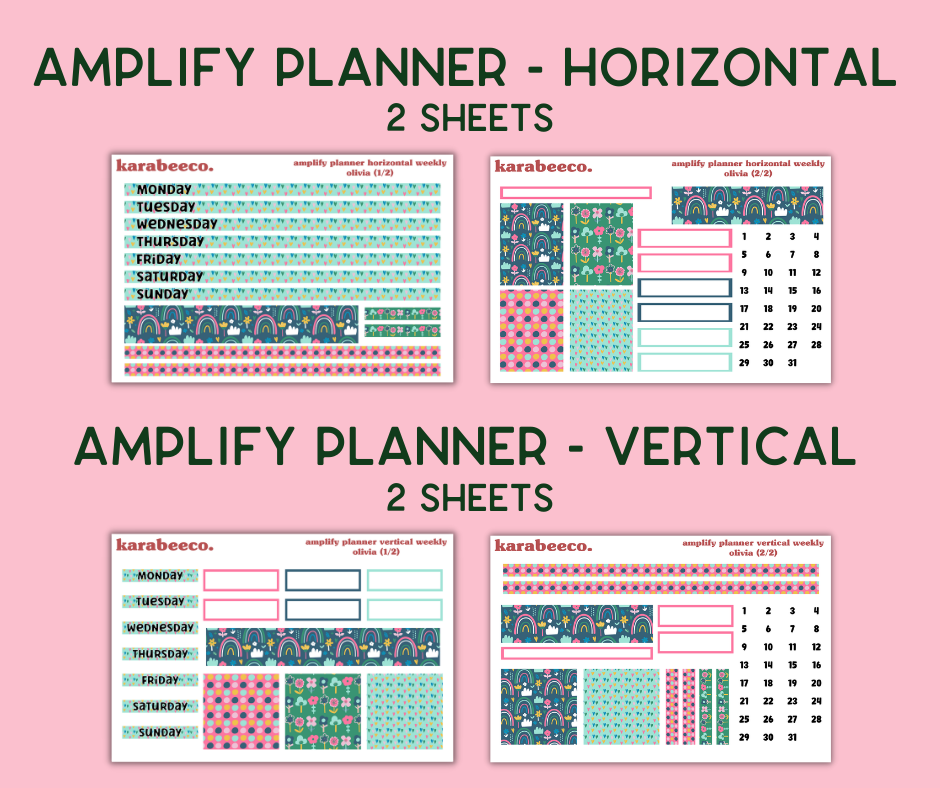 Amplify Planner Stickers | Weekly Kit | Olivia