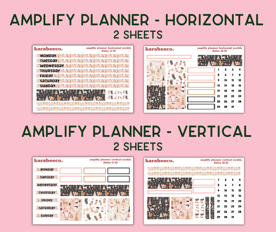 Amplify Planner Stickers | Weekly Kit | Finley