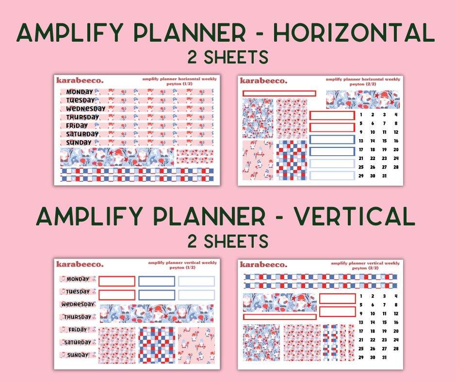 Amplify Planner Stickers | Weekly Kit | Peyton