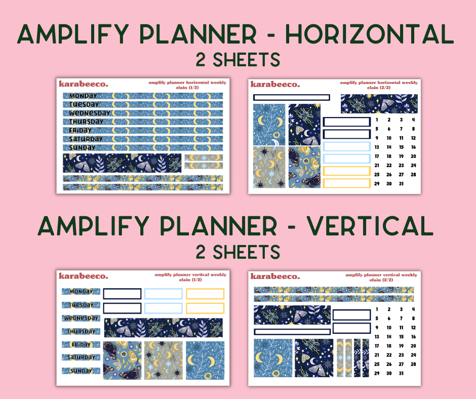 Amplify Planner Stickers | Weekly Kit | Elain