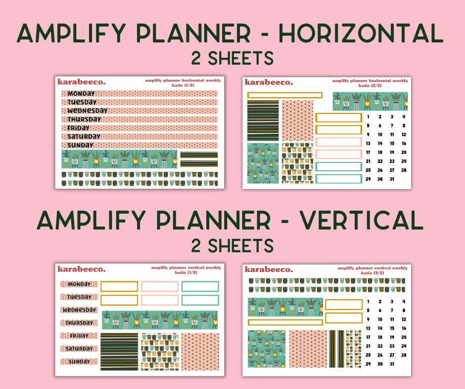 Amplify Planner Stickers | Weekly Kit | Katie