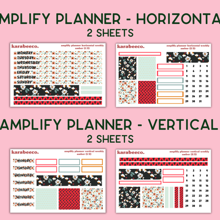 Amplify Planner Stickers | Weekly Kit | Amber