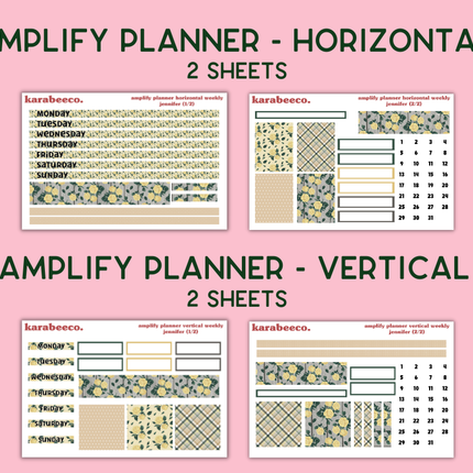 Amplify Planner Stickers | Weekly Kit | Jennifer