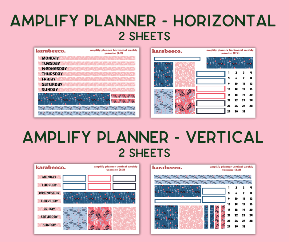 Amplify Planner Stickers | Weekly Kit | Yasmine