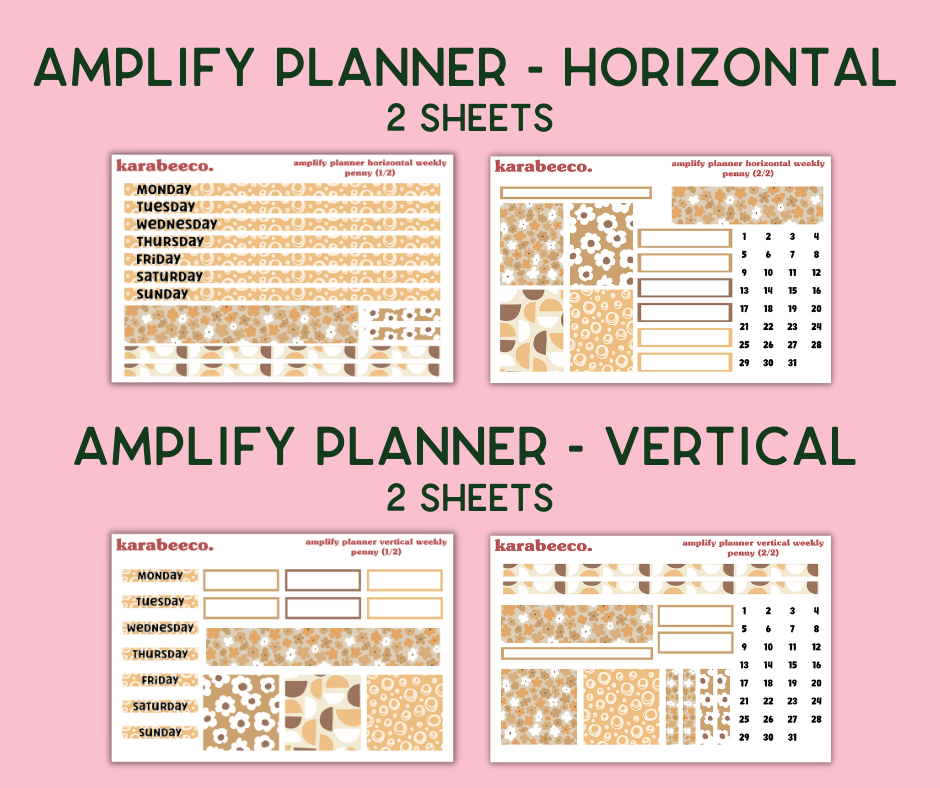 Amplify Planner Stickers | Weekly Kit | Penny